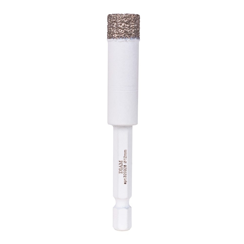 Алмазное сверло DIAM EXTRA LINE V-TECH 12x35 1/4 HEX-E 320328
